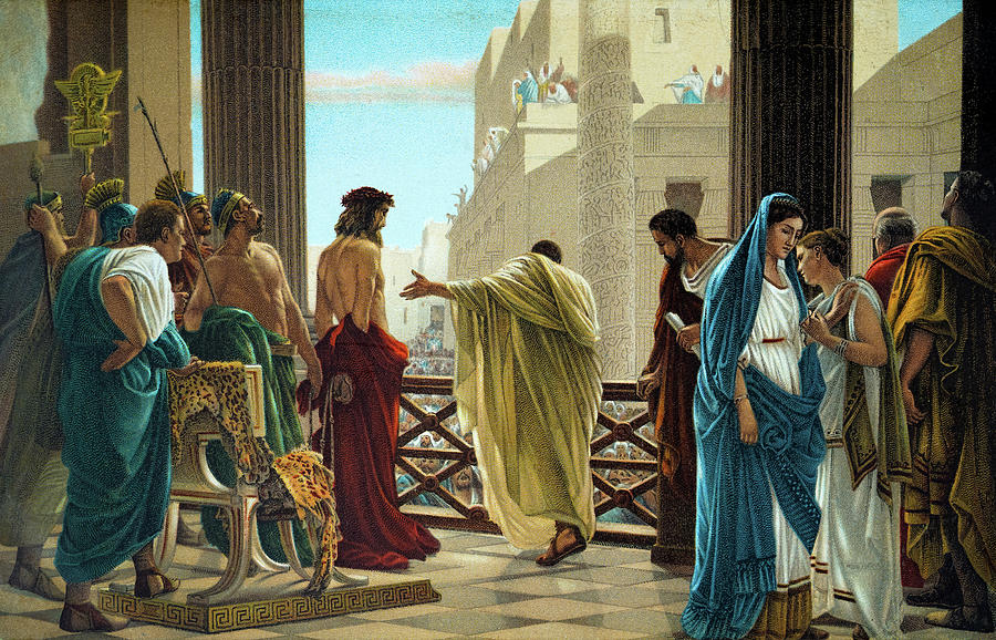 Jesus Christ Painting - Ecce Homo, Behold the Man by Antonio Ciseri