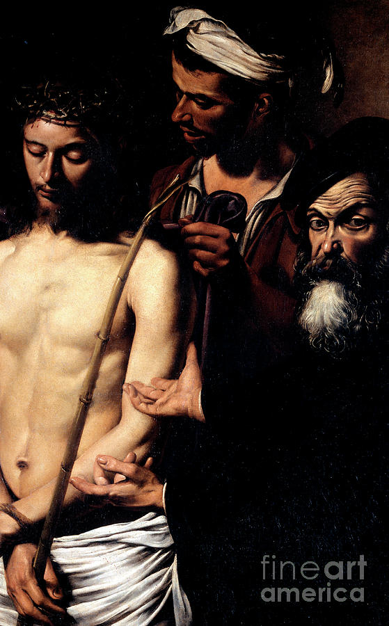 Ecce Homo by Caravaggio, detail Painting by Caravaggio