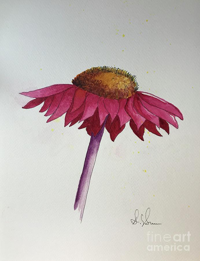 Echinacea II Painting by Diane Burr Fine Art America