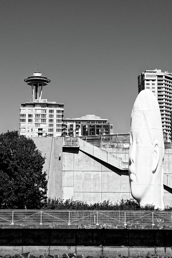 Echos -- Space Needle and Olympic Sculpture Park in Seattle, Washington Photograph by Darin Volpe