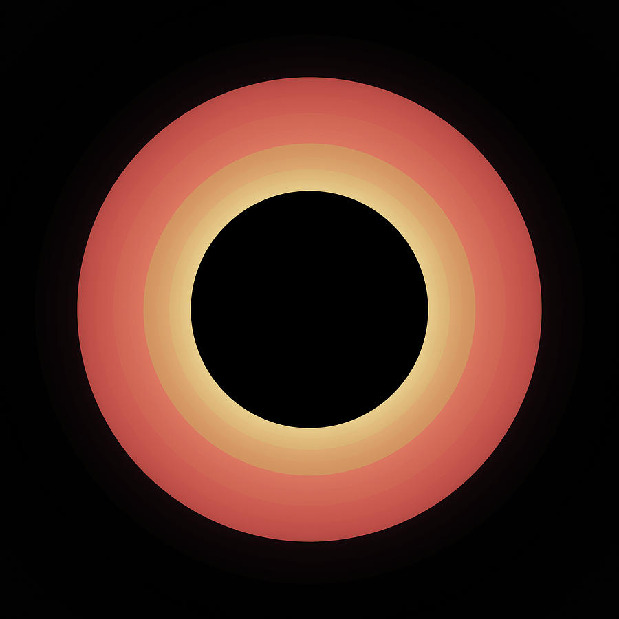 Abstract Digital Art - eclipse A by Romain Noir