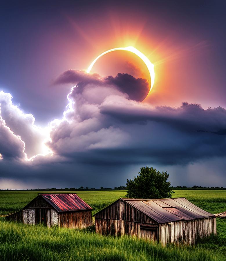 Eclipse Dreams  Digital Art by Ally White