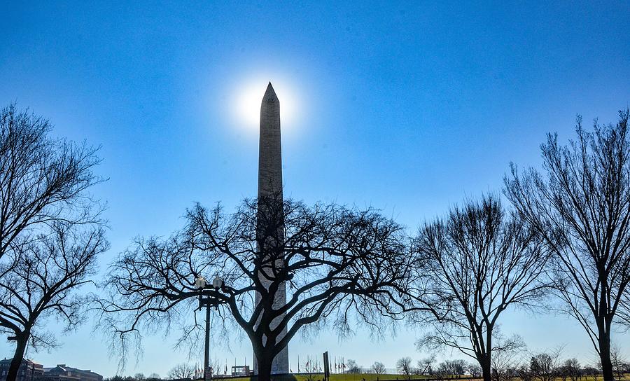Eclipse on the Elipse Photograph by Addison Likins