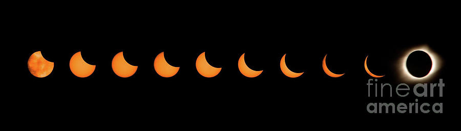 Eclipse Sequence Photograph by Jim Schmidt MN