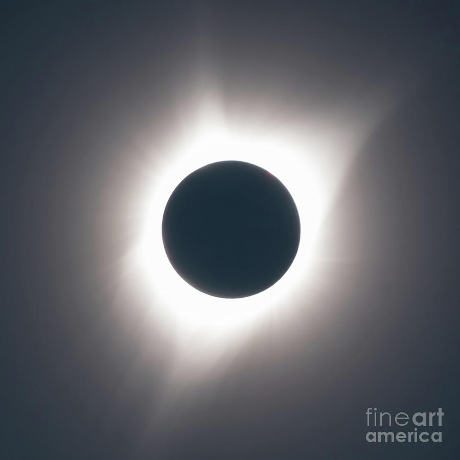 Oregon Photograph - Eclipse Totality in Oregon August-21-2017 by Nancy Gleason