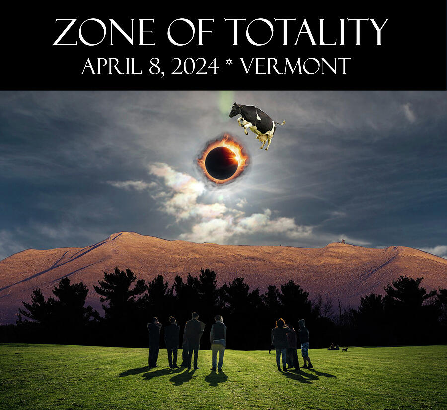 Nature Digital Art - Eclipse Zone of Totality Vermont by Lorraine Zaloom