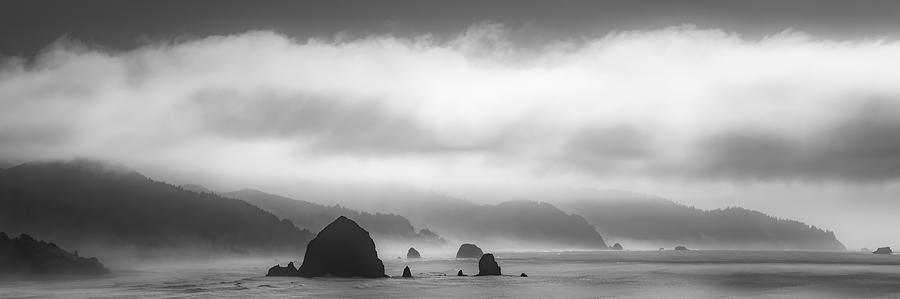 Ecola Clouds and Mist Photograph by Don Schwartz