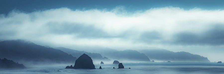 Ecola Mist and Clouds Photograph by Don Schwartz