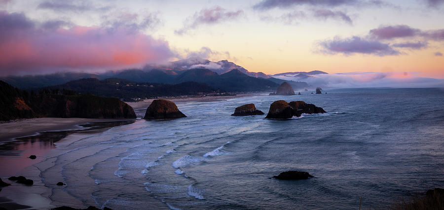 Ecola State Park Sunset Photograph By Josiah Brown