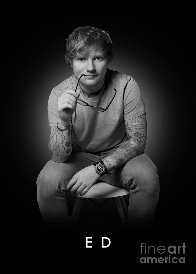 ed sheeran photoshoot black and white