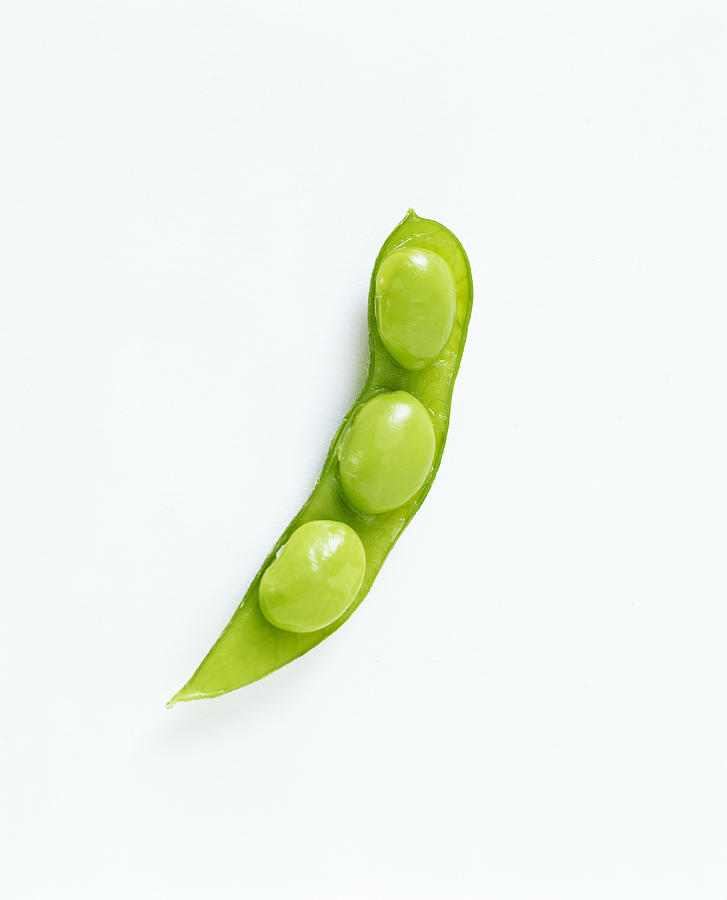 Edamame in pod Photograph by Lisa Romerein
