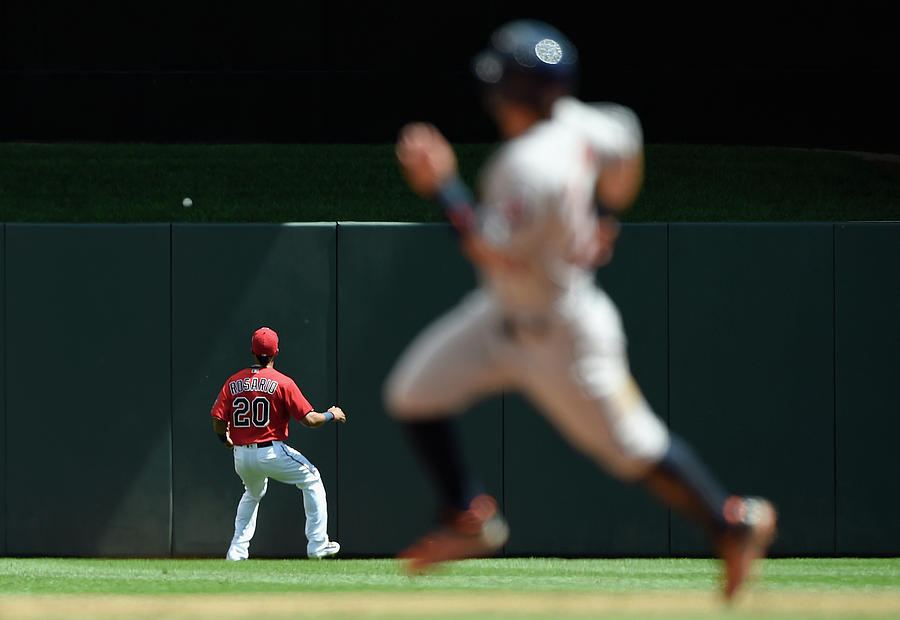 Eddie Rosario and Carlos Correa Photograph by Hannah Foslien