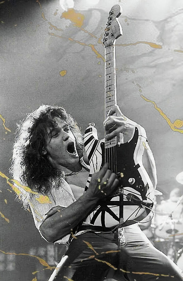 Eddie Van Halen Digital Art by Alec Kautzer - Pixels