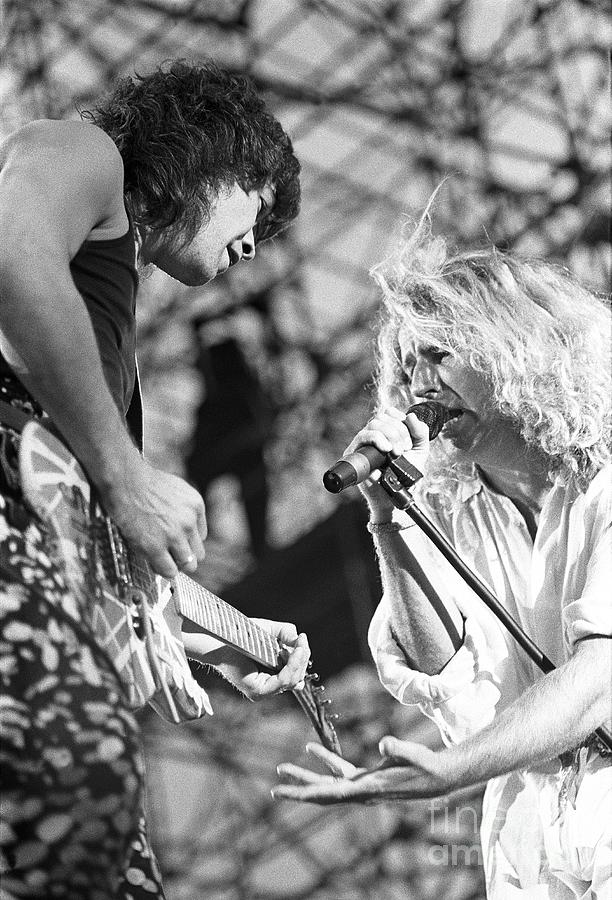 Eddie Van Halen and Sammy Hagar Photograph by Concert Photos