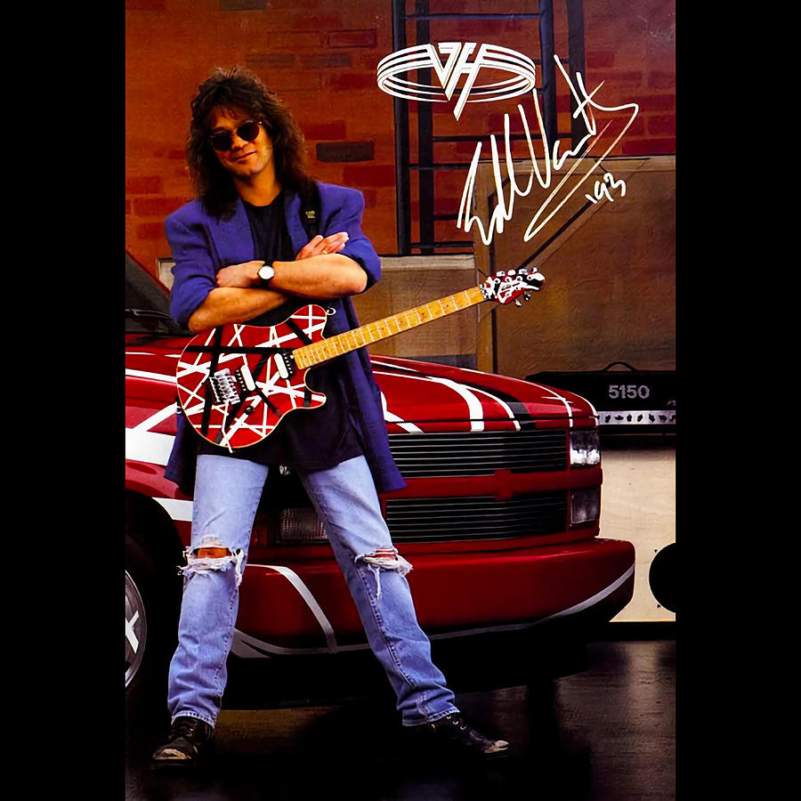 Van Halen Digital Art - Eddie Van Halen by Nanang Yunanto