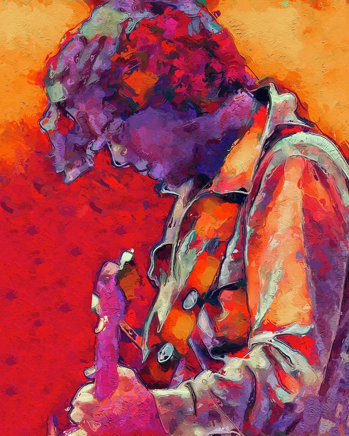 Eddie Vedder - Red Digital Art By Unexpected Object