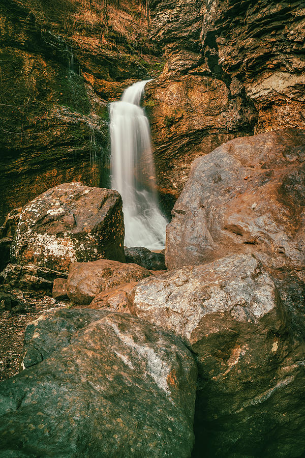 Eden Falls And Lost Valley Boulders Photograph by Gregory Ballos