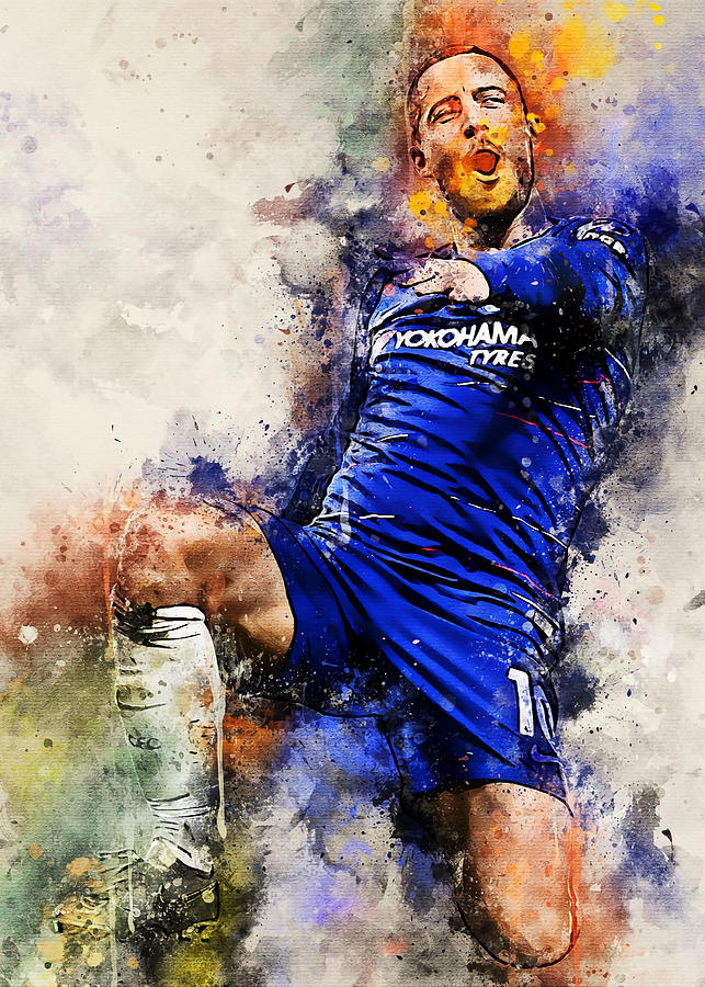 Eden Hazard Poster Dutton Jerrell Tapestry - Textile by KYLE Zamora ...