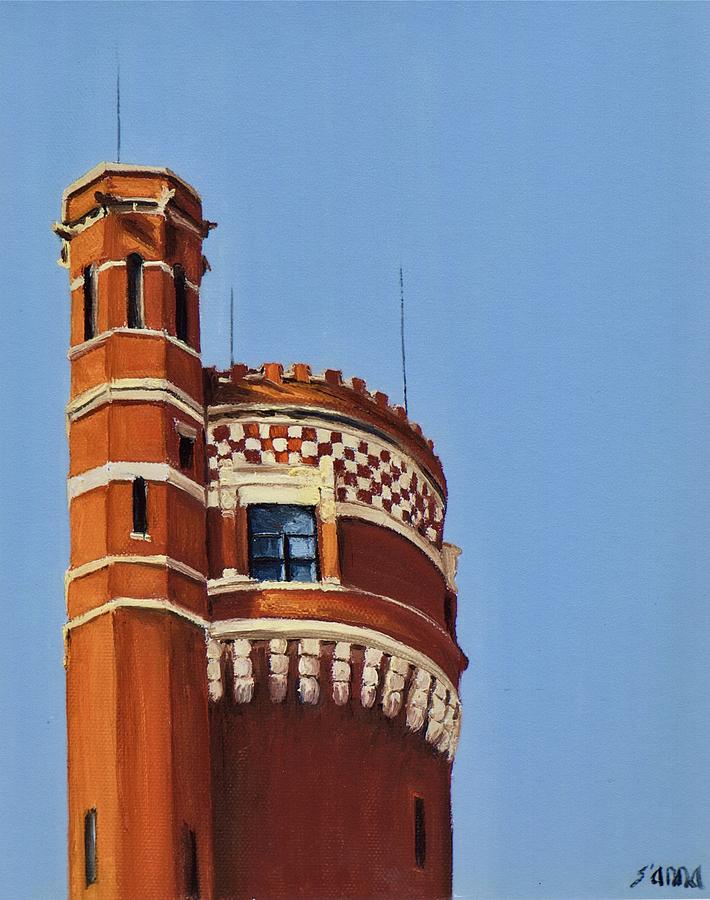 Eden Park Standpipe  Painting by Suzzanna Frank
