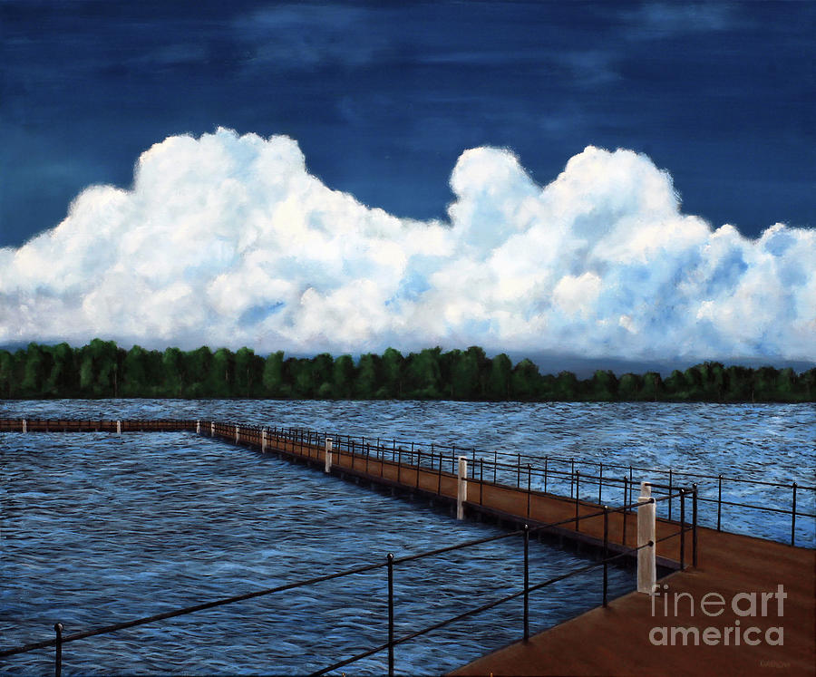 Edenton Bay Painting by Patrick Dablow