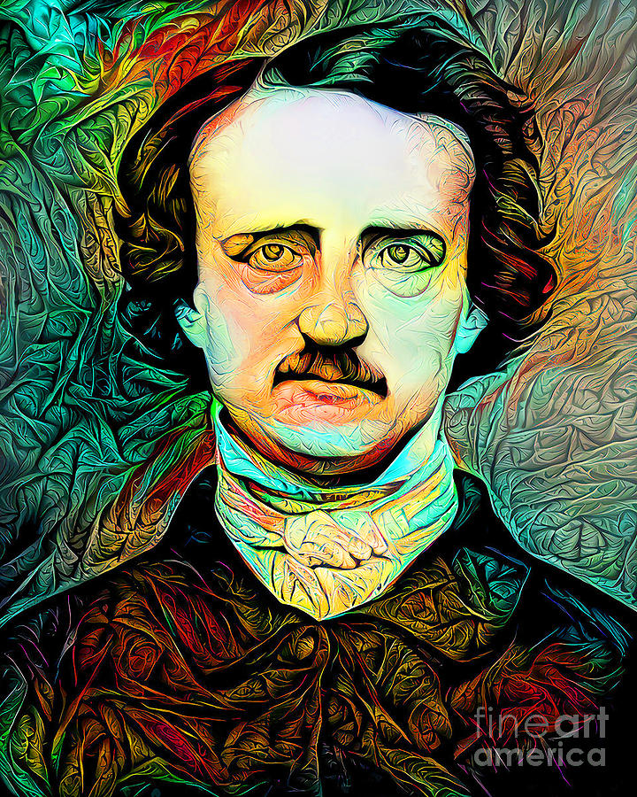 Edgar Allan Poe A Dream Within A Dream 20210201 Photograph by Wingsdomain Art and Photography