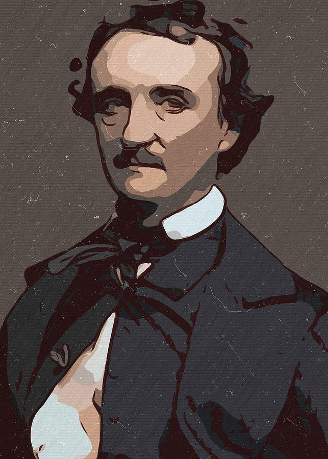 Edgar Allan Poe Artwork Painting by New Art