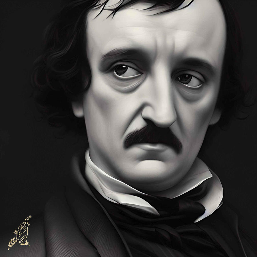 Edgar Allan Poe Digital Art by El abuelo Kraken - Fine Art America