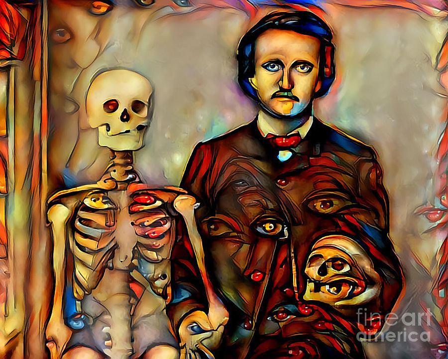 Edgar Allan Poe Goes On A Date 20200423 Photograph by Wingsdomain Art and Photography