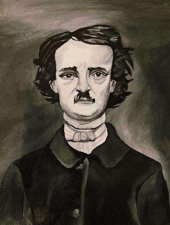 Edgar Allan Poe Painting by Kaley Michel