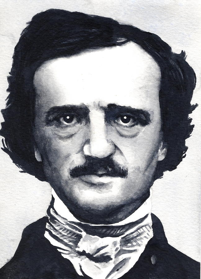 Edgar Allan Poe Painting by Mark Darnobid - Fine Art America