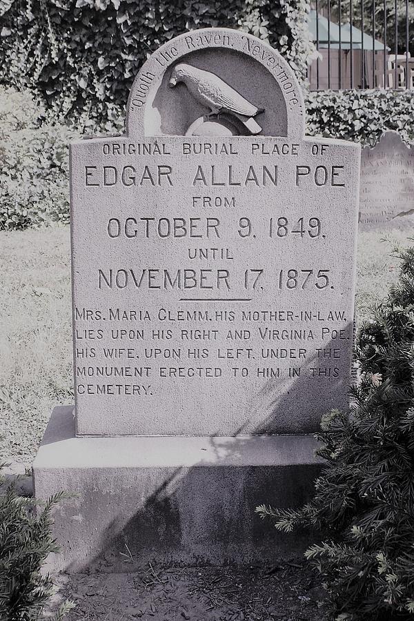 Edgar Allan Poe Grave Site Photograph by Joseph Skompski