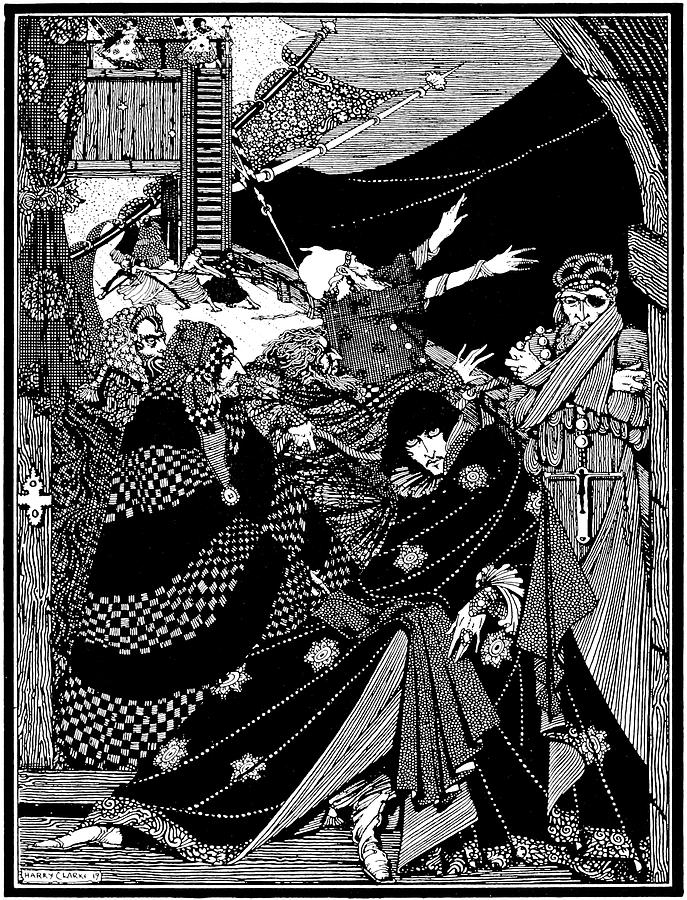 Edgar Allen Poe - Tales of Mystery and Imagination - Manuscript Found in a Bottle Drawing by Harry Clarke