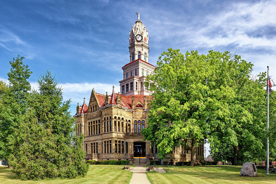 Edgar County Courthouse - Paris, Illinois Photograph by Susan Rissi Tregoning