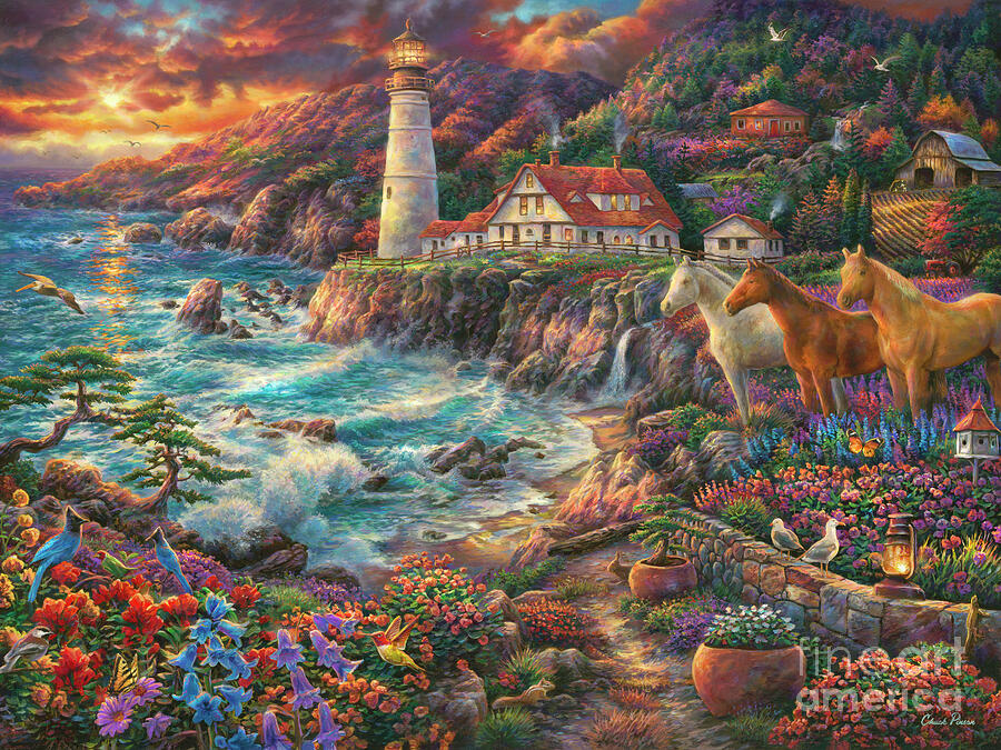 Edge of Destiny Painting by Chuck Pinson