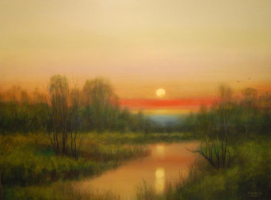Edge of the Everglades Painting by Richard Hinger