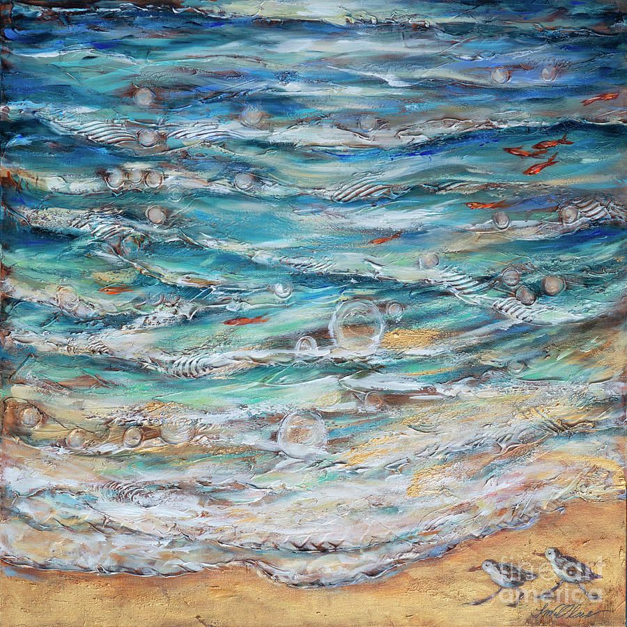 Edge of Tide Painting by Linda Olsen