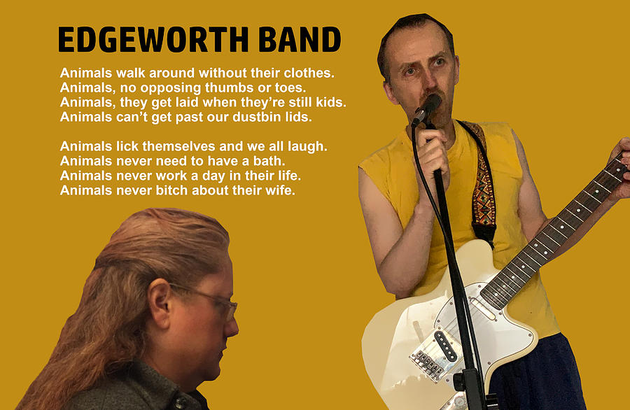Edgeworth Band Animals Lyrics Digital Art by Edgeworth Johnstone
