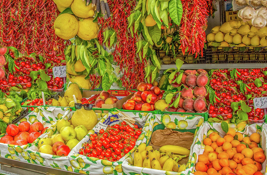 Edible Colors of Italy Photograph by Marcy Wielfaert