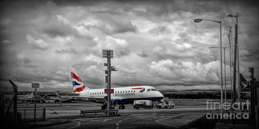 Edinburgh Airport - Aircraft Parking Photograph by Yvonne Johnstone
