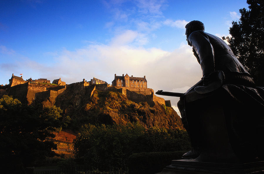 Edinburgh Castle And War Memorial In Scotland Photograph by Chris Close Photography
