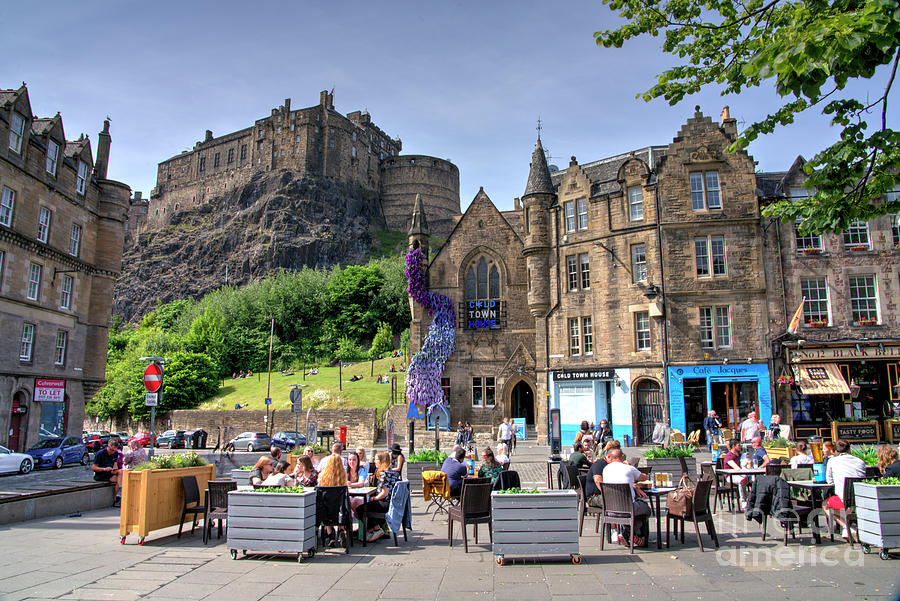 Edinburgh Castle From Old Town Photograph