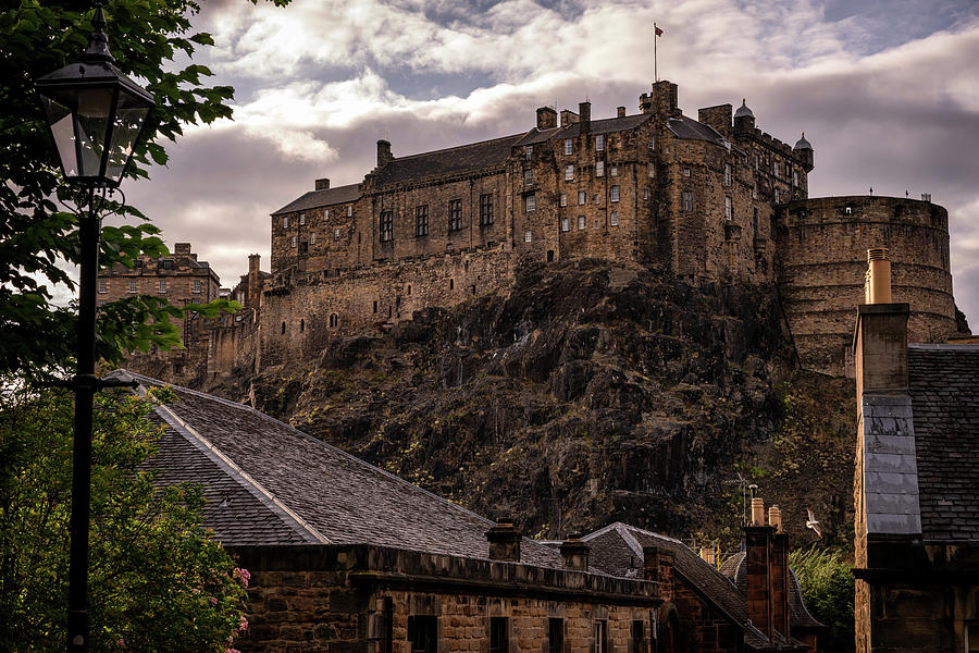 Castle Photograph - Edinburgh Castle from the Vennel Steps by Pablo Lopez