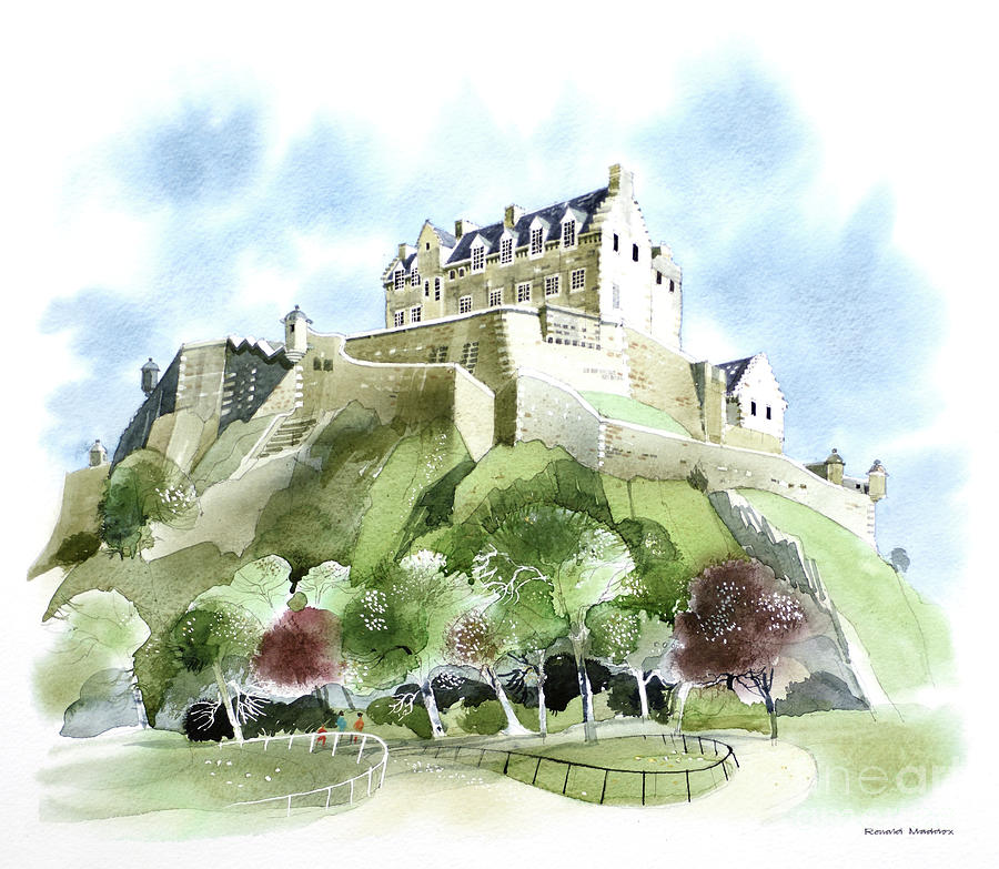 Edinburgh Castle Painting by Ronald Maddox