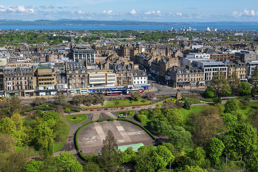 Edinburgh City Center From Above Photograph by Artur Bogacki