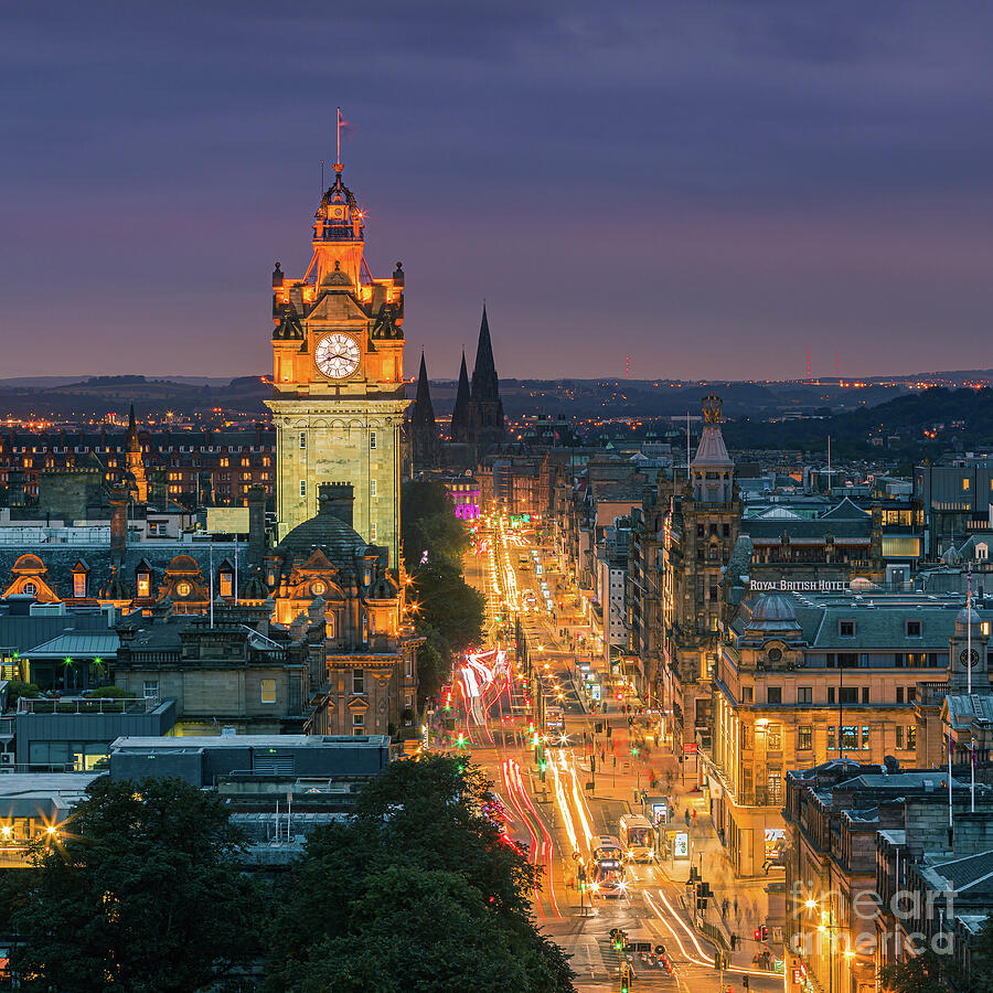 Edinburgh from Calton Hill Photograph by Henk Meijer Photography