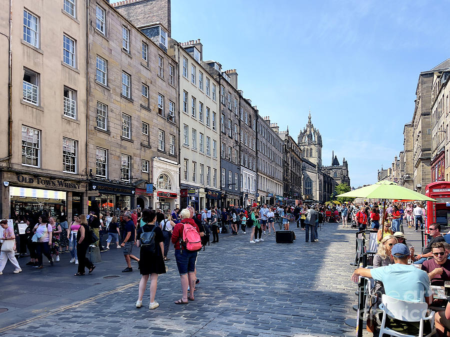 Edinburgh Old Town August 2022 pr03 Photograph by Douglas Brown - Fine ...