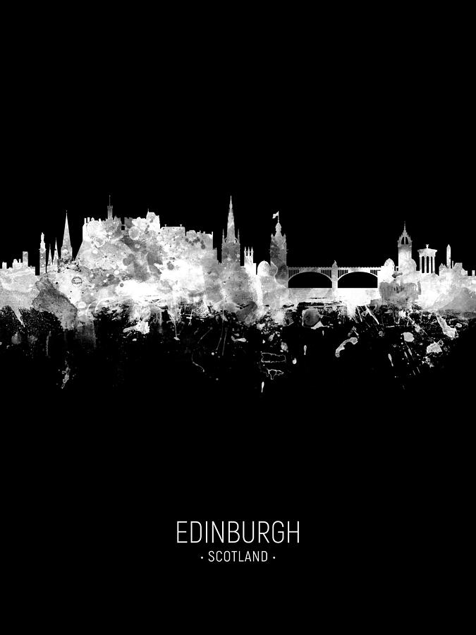 Edinburgh Scotland Skyline #71 Digital Art by Michael Tompsett