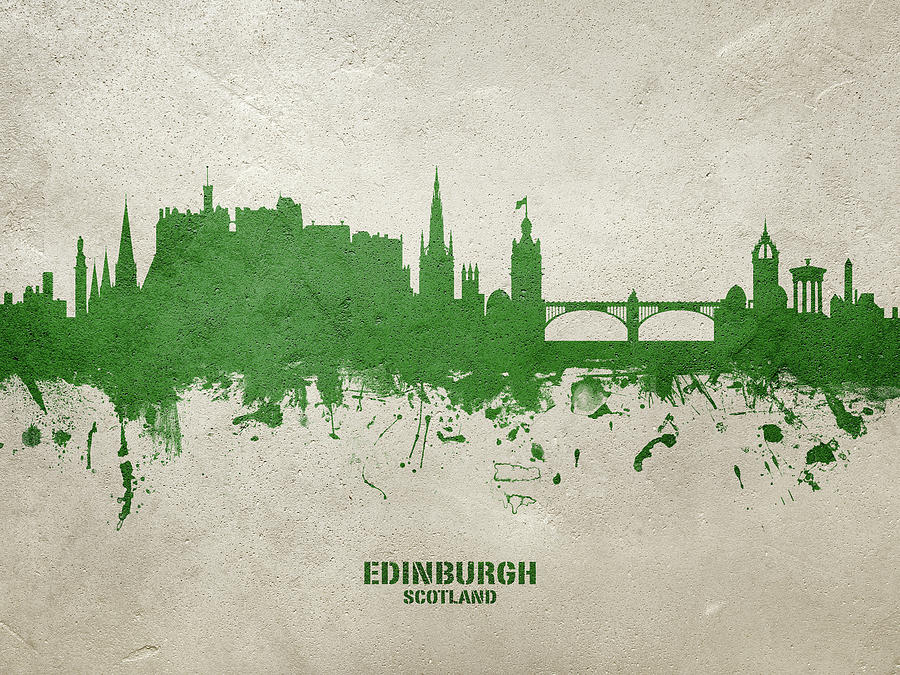 Edinburgh Scotland Skyline #93 Digital Art by Michael Tompsett