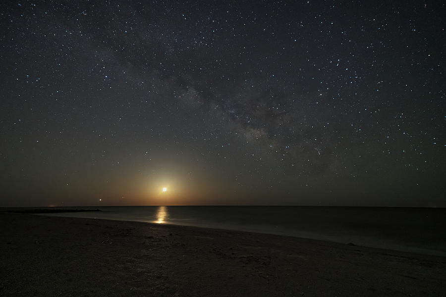 Edisto Beach Milky Way-1 Photograph by John Kirkland