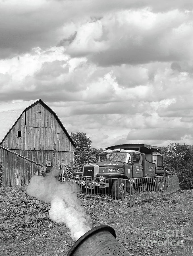 Edit This 70 Precautions on The Farm Photograph by Nina Silver